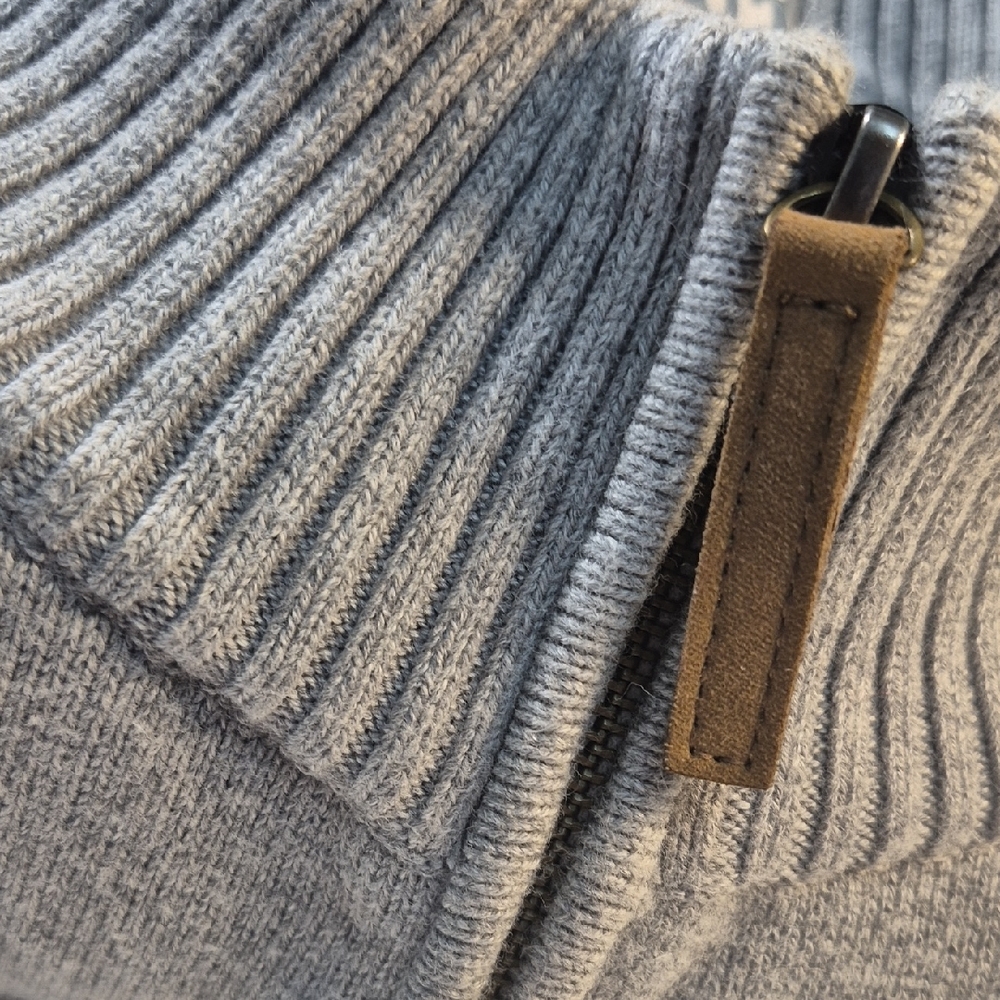 Duluth Trading Co Gray Zip Up Sweater - Picture 13 of 13